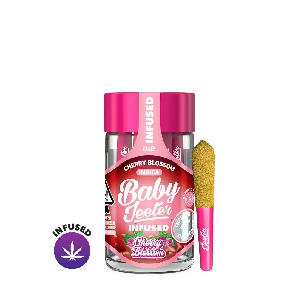 JEETER | Baby Jeeters Cherry Blossom – 5 Pack Infused Prerolls (0.5g each)
